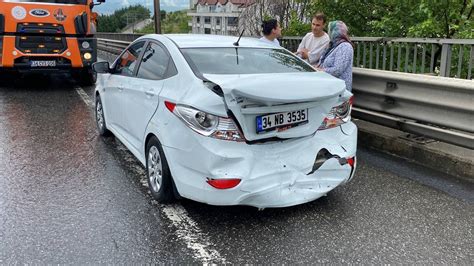 Tem De Zincirleme Kaza Ara Birbirine Girdi En Kocaeli