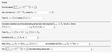 Solved For The Series Sigma N 1 Infinity L N 1 L 1 N Chegg