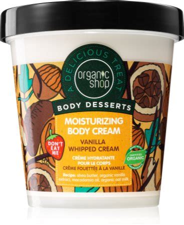 Organic Shop Body Desserts Vanilla crème hydratante corps notino fr