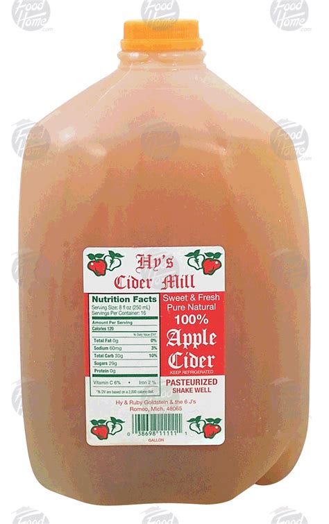 Groceries Express Product Infomation For Hy S Cider Mill 100 Apple