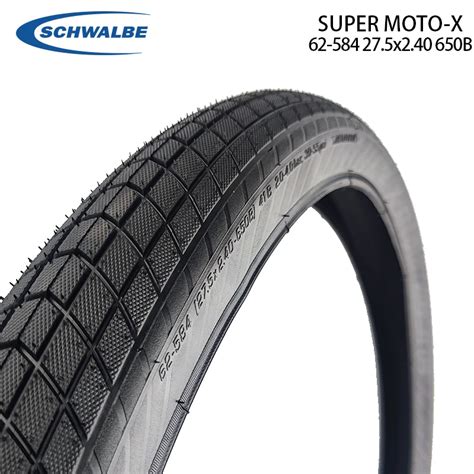 SCHWALBE SUPER MOTO X 62 584 27 5x2 40 650B Wide Comfortable Safe MTB