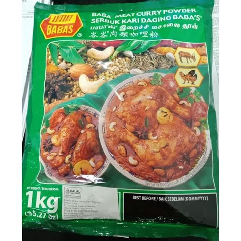 Jual Bumbu Kari Daging Babas Babas Meat Curry Powder Kg Shopee