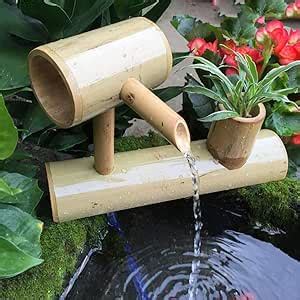 Low Profile Water Fountain Bamboo Fountain With Pump Japanese Garden