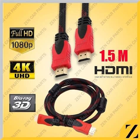 Jual Kabel Hdmi To Hdmi M M Meter Laptop Ke Tv Cctv Nylon