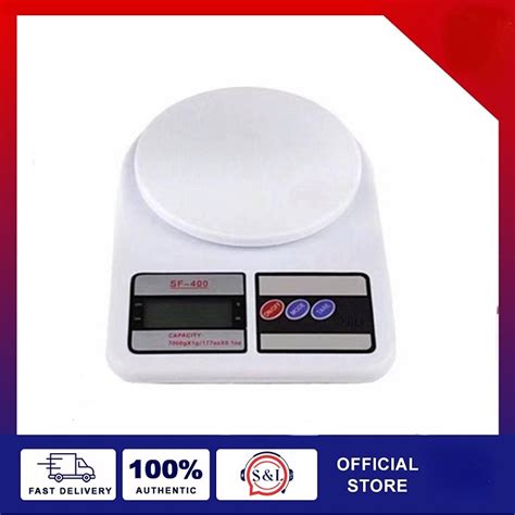 Electronic Kitchen Scale Sf 400 Digital Weighing Scale 5kg Shopee