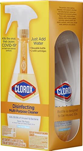 Clorox Disinfecting Multi Purpose Cleaner Starter Kit With One Reusable