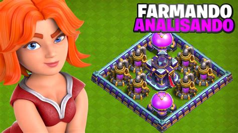 Primeiro Farm Do MÊs Farmando MilhÕes No Cv15 E Analisando Vilas No Clash Of Clans Youtube