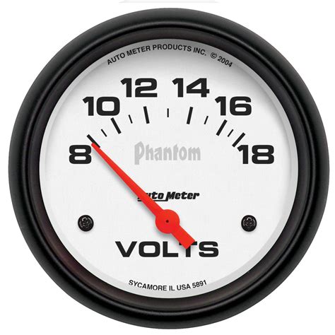 Buy Auto Meter 5891 Phantom Electric Voltmeter Gauge In United States