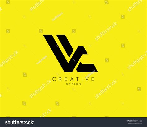 Creative Minimalist Letter Vl Logo Design Stock Vector (Royalty Free ...