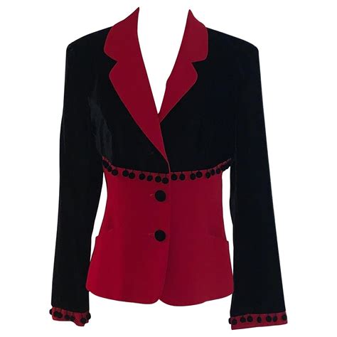 Moschino Cheap And Chic Vintage Art Is Love Mondrian Heart Blazer