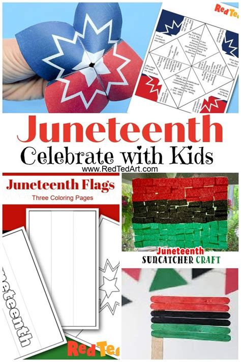 Juneteenth Celebration Ideas for Kids - Red Ted Art - Kids Crafts ...