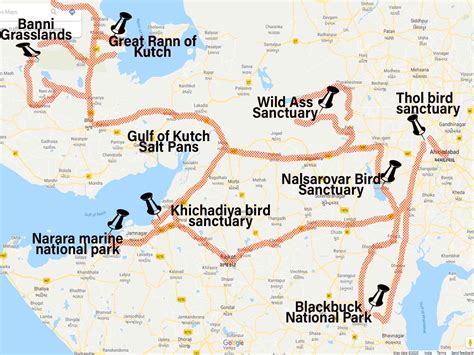 Road Map Of Gujarat