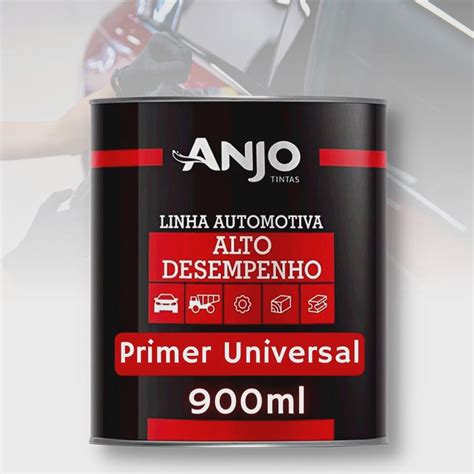 Primer Automotivo Pu Universal Anjo 900ml Cinza Ou Branco Submarino