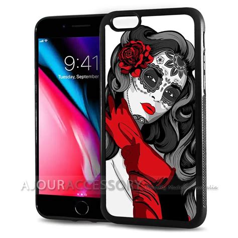 For Iphone 8 Plus Back Case Cover Aj10352 Sugar Skull Ebay