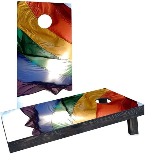 Custom Cornhole Boards Incorporated Ccb Aw Gay Pride Rainbow Flag In