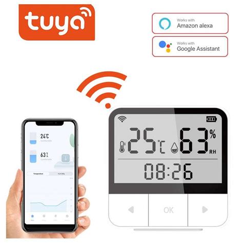 Tuya Sensore di Temperatura e Umidità Digitale Smart WiFi