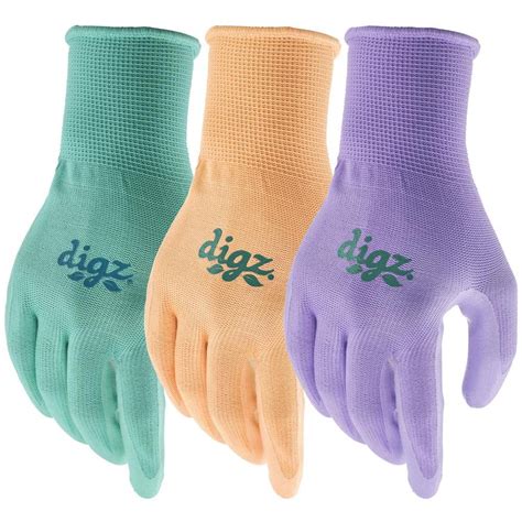 Digz Digs Womens Large Nitrile Glove 3 Pack 73837 024 The Home Depot