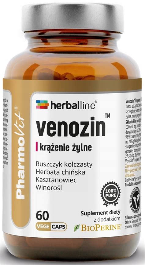 PHARMOVIT HERBALLINE VENOZIN 60k NA KRĄŻENIE ŻYLNE 13523386178 Allegro pl