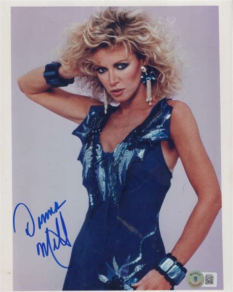 Donna Mills Actress Signed Autographed X Photo Beckett Bk Opens