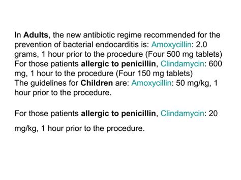 Prophylactic Antibiotic Coverage In Dentistry