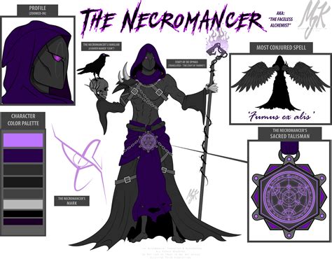 The Necromancer Character Reference By Messyartwok On Deviantart