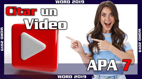 Como Citar Un Video De Youtube En Word ⭐ Referenciar 🔵 Curso De Normas