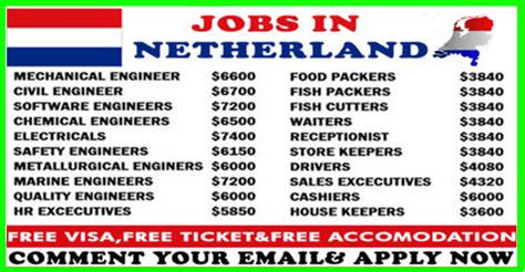 LATEST JOB VACANCIES IN NETHERLANDS.APPLY HURRY | How to apply ...