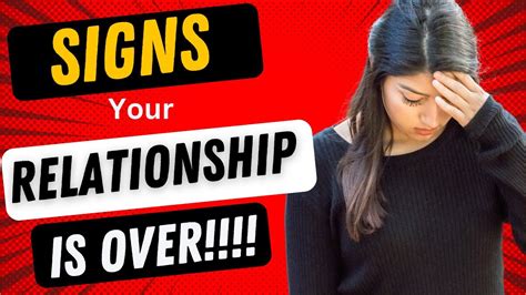 5 Signs Your Relationship Is Over Psych4u1 Relationships Breakup