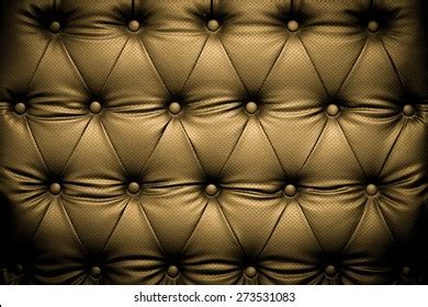 Luxury Brown Leather Texture Buttoned Pattern Stock Photo