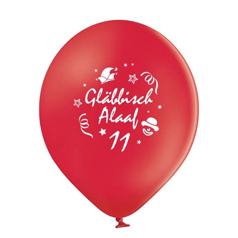 Luftballons Karneval Gl Bbisch Alaaf Cm St Ck