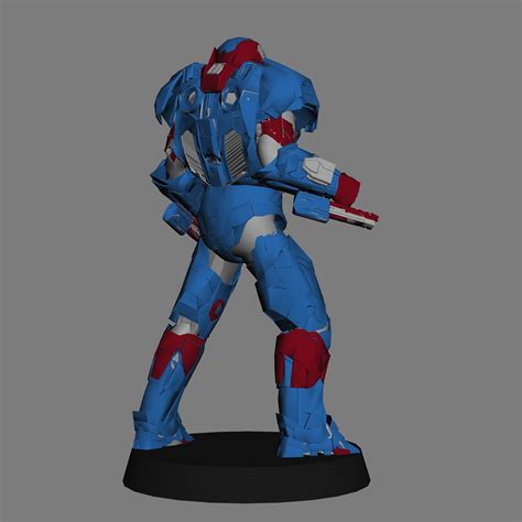 Iron Patriot Armor Pepakura Files