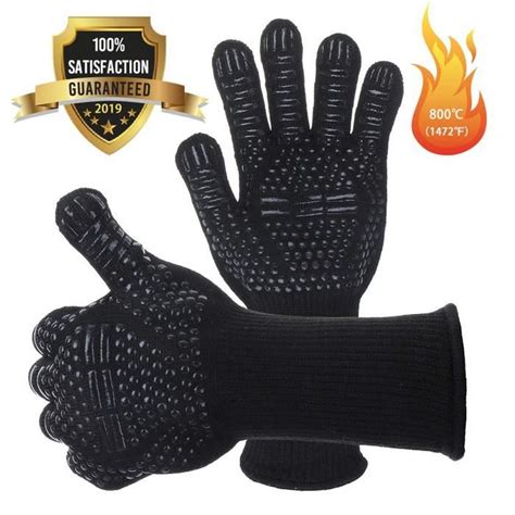 Gants de Barbecue 1 Paire Gants de Cuisine Antidérapants en Silicone