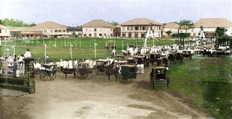 Bacolod Plaza During Bicycle Races 1901 Bacolod City Street Scenes