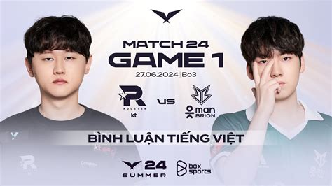 Kt Vs Bro Game B Nh Lu N Ti Ng Vi T Lck M A H