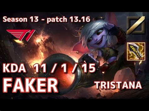 KRサーバー M1T1 Faker トリスターナ Tristana VS ニーコ Neeko MID Patch13 16 KR