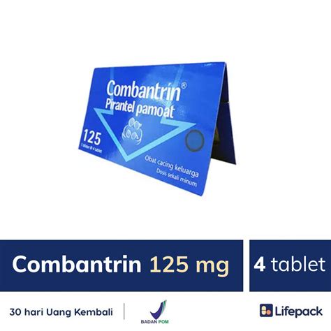 Combantrin 125 Mg 4 Tablet Obat Cacing Lifepackid