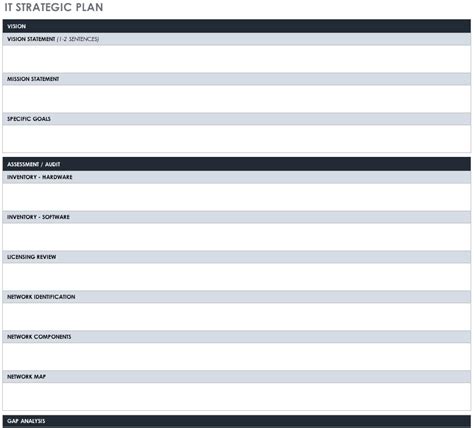 Printable Strategic Plan Template Word - Printable Templates Free