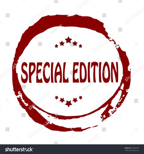 Stamp Text Special Edition Insidevector Illustration Stock Vector