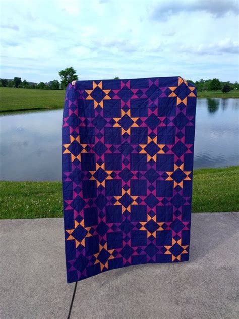 Midnight Stars Quilt Pattern - PDF Download | Star quilt patterns ...