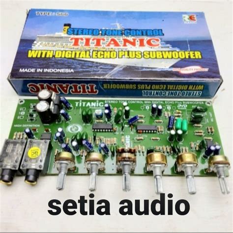 Kit Tone Control Stereo Mic Echo Subwofer Titanic Karaoke Lazada