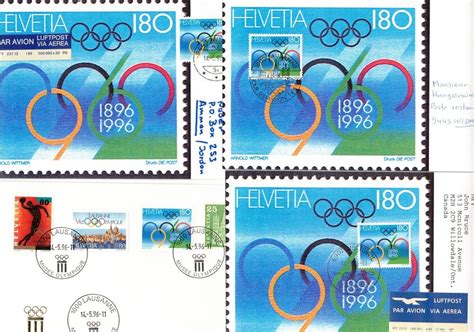 Olympia Lausanne Fdc Et Stempel Jahre Unikate Gelaufen Kaufen Auf