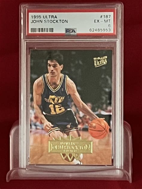 1995 96 John Stockton Fleer Ultra 187 PSA 6 Jazz 1817 EBay