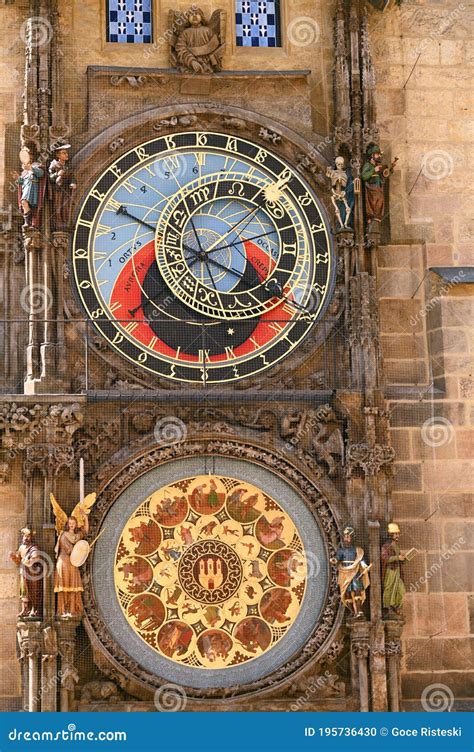 Astronomical Clock in Old Town Square Prague Stock Photo - Image of astronomical, gothic: 195736430