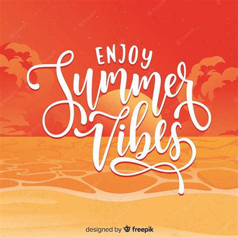 Free Vector Colorful Summer Lettering