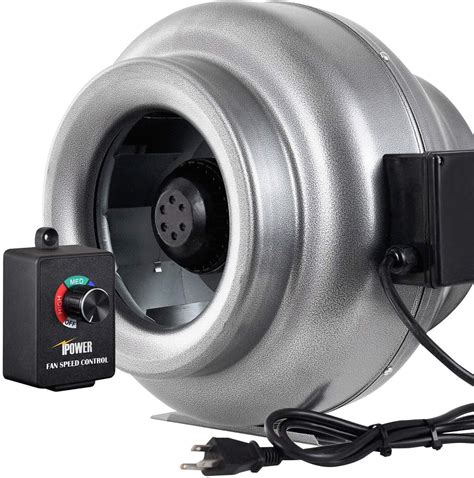 IPower 12 Inch 1060 CFM Duct Inline HVAC Exhaust Blower Ventilation Fan