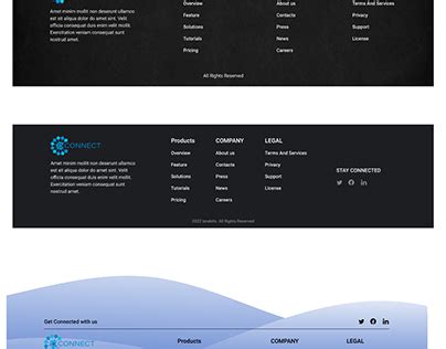 Footer Template Ui Projects | Photos, videos, logos, illustrations and branding on Behance