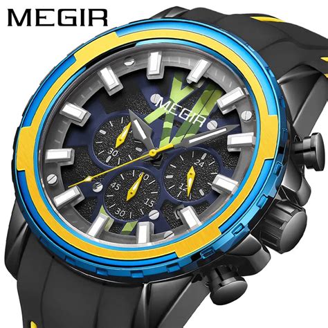 Megir New Trend Mens Watch Sport Waterproof Fashion Multifunction