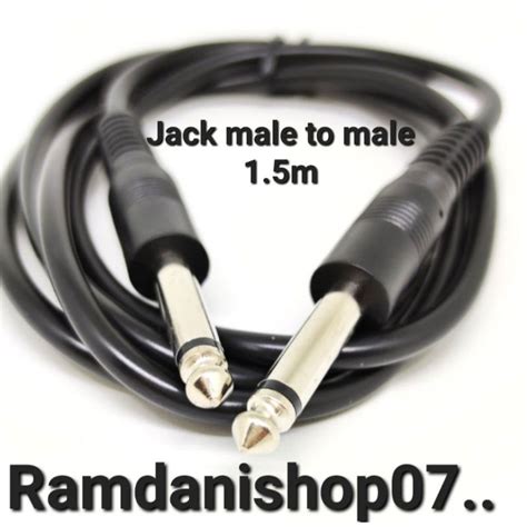 Jual Cable Microphone Jack Akai Mm Male M For Guitar Kabel Mikrofon