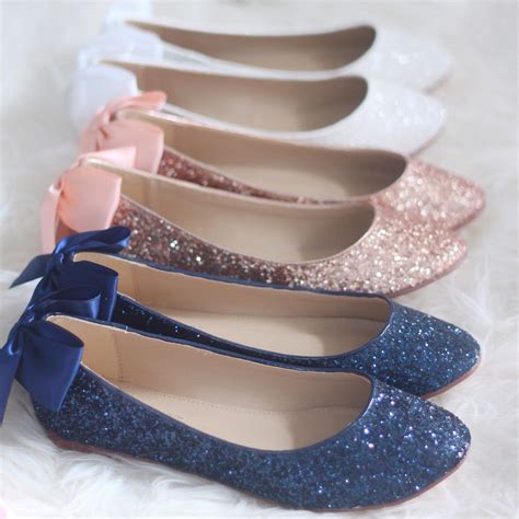 Glitter Women Flats We Just Cant Resist Glitter Bow Is A Must In