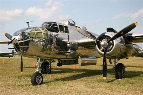 North American B 25j Mitchell Lady Luck Wwii Aircraft Ww2 Planes